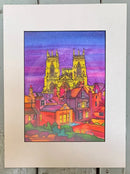 The Jewel of York Limited Edition Print by Jonathan Williams white mount