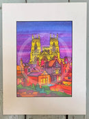 The Jewel of York Limited Edition Print by Jonathan Williams white mount