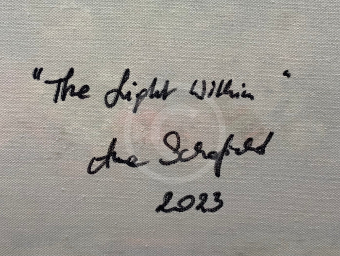 Artist Signature and date on reverse of canvas