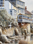 The Lobster Pot, Mousehole, Cornwall - Sam Burden ORIGINAL WATERCOLOUR - detail