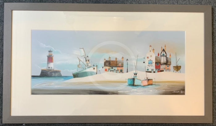 The Mayflower by Gary Walton Limited Edition Print Framed in Medium Grey Groove