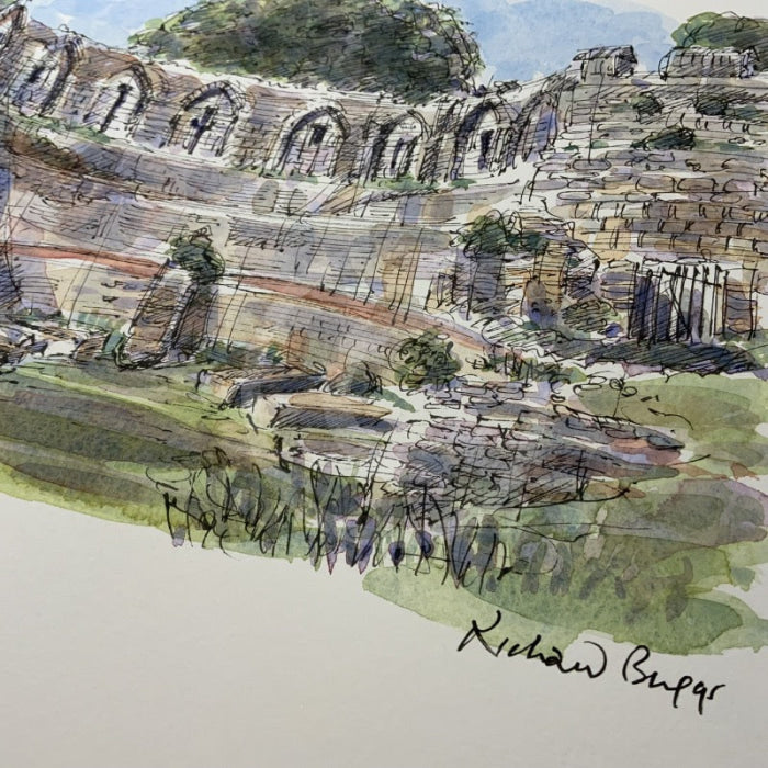 The Multangular Tower, York, Richard Briggs ORIGINAL WATERCOLOUR