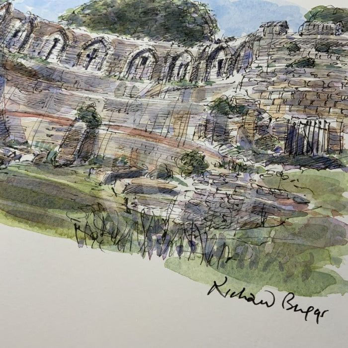 The Multangular Tower, York, Richard Briggs ORIGINAL WATERCOLOUR