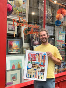 Illustrator Ric Liptrot at The Braithwaite Gallery