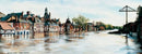 The River In Flood From Ouse Bridge By Mark Braithwaite
