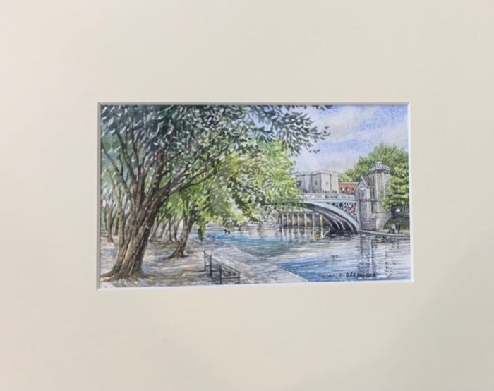 The River Ouse & Lendal Bridge - Natalja Olejnicka Original Watercolour