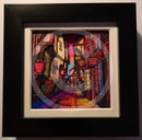 The Shambles, Miniature 3D Frame by Jonathan Williams - black frame
