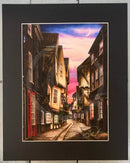 The Shambles at Twilight by Mark Braithwaite black mount