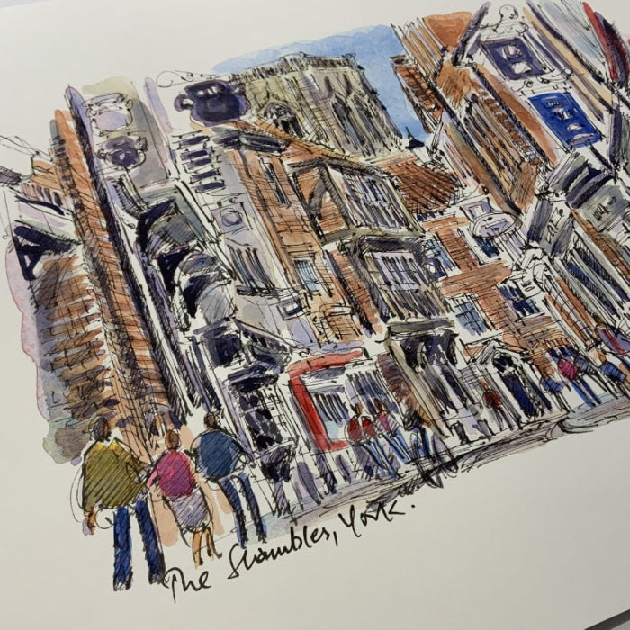 The Shambles, York, Richard Briggs ORIGINAL WATERCOLOUR