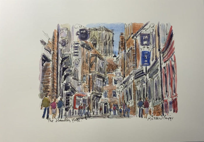 The Shambles York Richard Briggs Original Watercolour