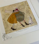 The Unexpected Smackeroo, Gallery Remarque Edition by Sam Toft - Mounted - Limited Edition Print