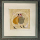 The Unexpected Smackeroo LIMITED EDITION by Sam Toft. Mr Mustard surprises his good lady with an unexpected big kiss. Doris the Jack Russell looks rather surprised too!