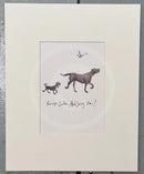 The Wisdoms Of Stanley Philpot: Keep Calm And Carry On Sam Toft Mounted Miniature Mounted Print