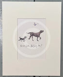 The Wisdoms Of Stanley Philpot: Keep Calm And Carry On Sam Toft Mounted Miniature Mounted Print