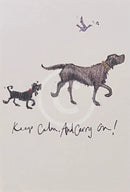 The Wisdoms Of Stanley Philpot: Keep Calm And Carry On Sam Toft Mounted Miniature Mounted Print