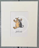 The Wisdoms Of Stanley Philpot: Old Friends Sam Toft Mounted Miniature Mounted Print