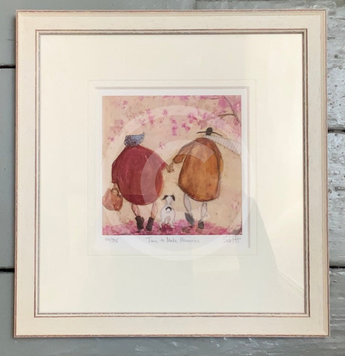 Time To Make Memories Limited Edition By Sam Toft Framed (Distressed Pastel White)