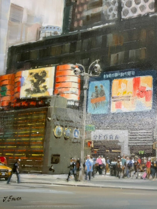 New York Original Painting By J Bowen