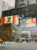 New York Original Painting By J Bowen