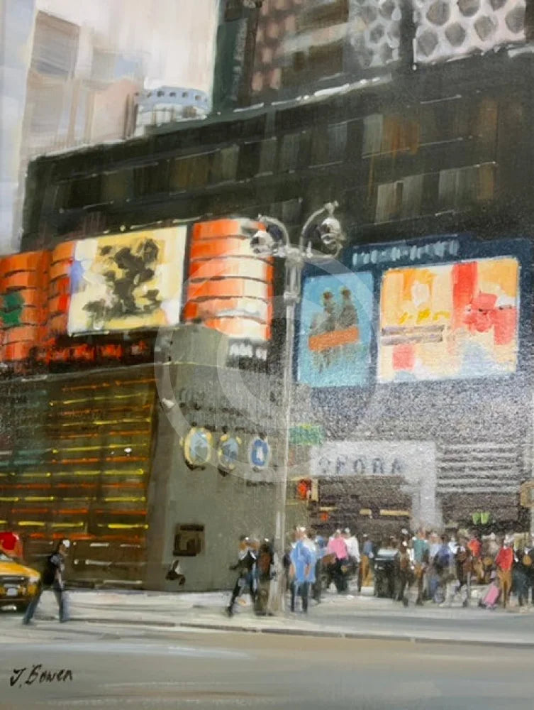 New York Original Painting By J Bowen
