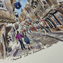 Towards Little Shambles, York, Richard Briggs ORIGINAL WATERCOLOUR