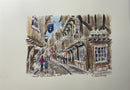 Towards Little Shambles, York, Richard Briggs ORIGINAL WATERCOLOUR