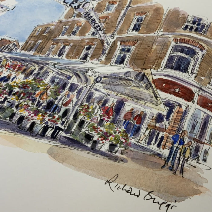 Towards The Shambles, York, Richard Briggs ORIGINAL WATERCOLOUR