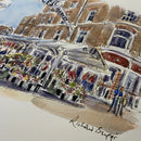 Towards The Shambles, York, Richard Briggs ORIGINAL WATERCOLOUR