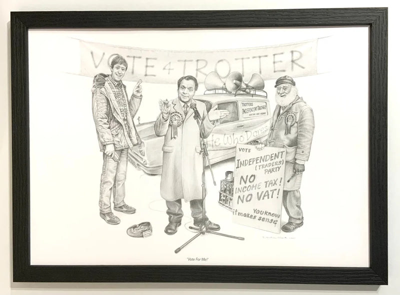Vote For Me (Only Fools And Horses) Print  By Jonathan Roberts Black Framed A3