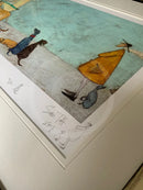 Waiting For Mr Cool, Mega REMARQUE STUDIO PROOF 1 of 2 by Sam Toft - Remarque