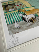 Waiting For Mr Cool, Mega REMARQUE STUDIO PROOF 1 of 2 by Sam Toft - Remarque