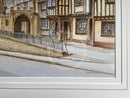 Warwick; Westgate & Lord Leycester Hospital - Sam Burden ORIGINAL WATERCOLOUR detail