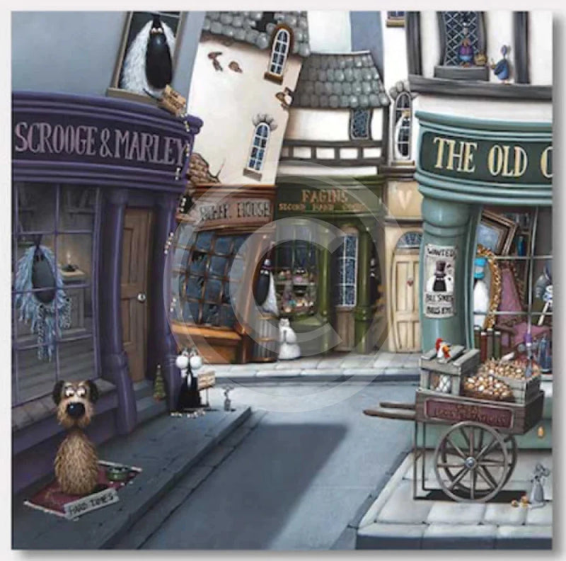 Mounted Miniature What The Dickens (detail), by Simon Clarke