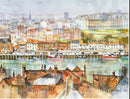 Whitby, Towards The Magpie Cafe, print by John Sibson 