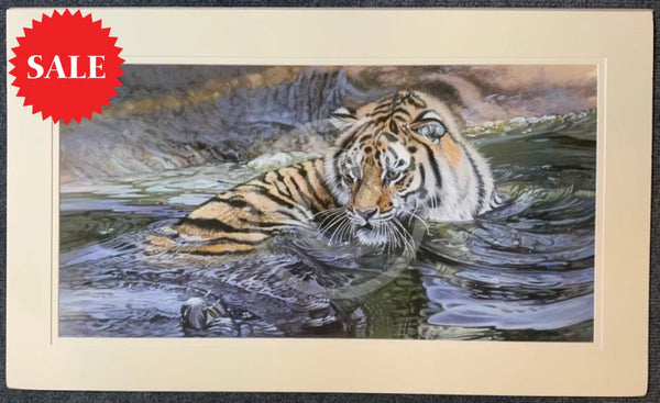 Who’s There, Limited Edition Wildlife Big Cat Lion Print by Lyndsey Selley
