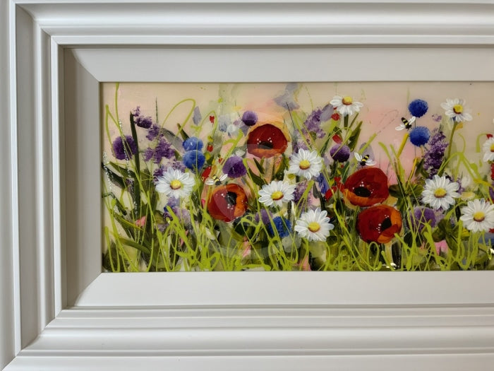 Wildflower Meadow (10X35) Original Painting By Rozanne Bell