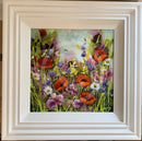 Wildflower Meadow (16x16") ORIGINAL PAINTING by Rozanne Bell