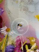 Wildflower Meadow (16x16") ORIGINAL PAINTING by Rozanne Bell detail