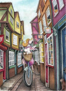 Window Shopping limited edition print by Dotty Earl, Picture of The Shambles York