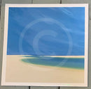 Yacht Passing the Mouth of the Estuary by John Miller - photo taken through cello wrap
