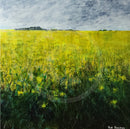 Yellow Green Field Miniature GICLEE PRINT by Paul Freeman