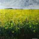 Yellow Green Field Miniature GICLEE PRINT by Paul Freeman
