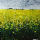 Yellow Green Field Miniature GICLEE PRINT by Paul Freeman