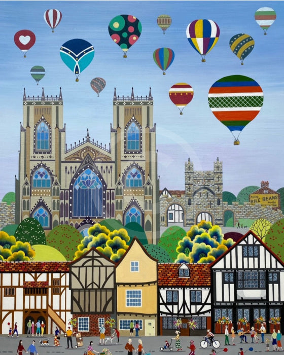 York Balloon Fiesta Print by Linda Mellin