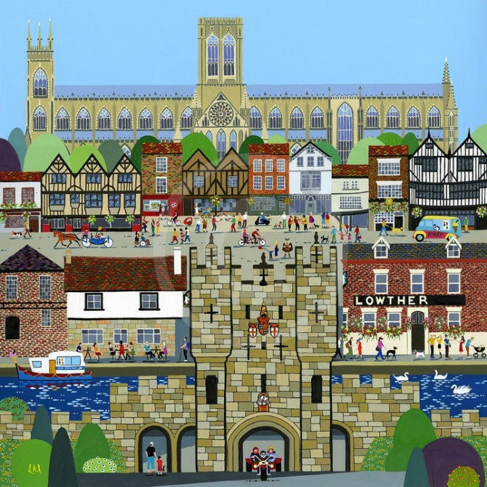 York (Central) By Linda Mellin Large / Mounted