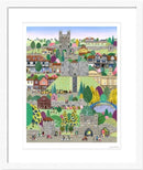 York Clifford’s Tower, Art Print by Linda Mellin - Mounted Print