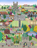 York Clifford’s Tower, Art Print by Linda Mellin - Mounted Print