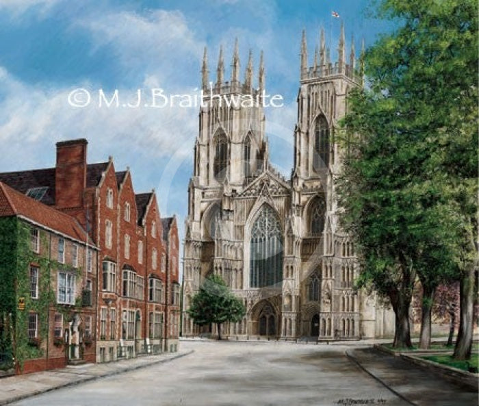 York Minster And The Dean Court Hotel By Mark Braithwaite
