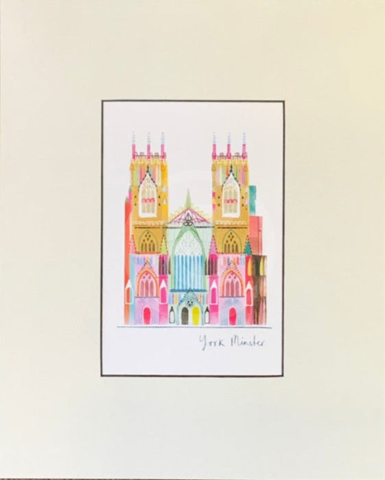 York Minster Print by Ilona Drew