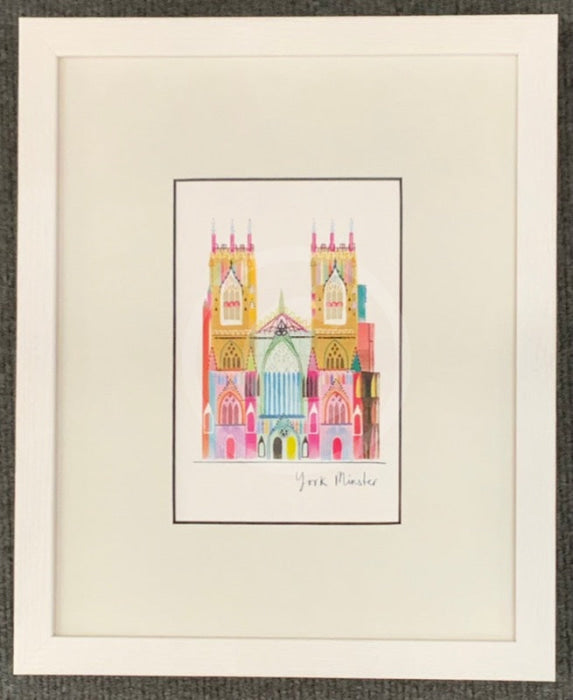 York Minster Print by Ilona Drew